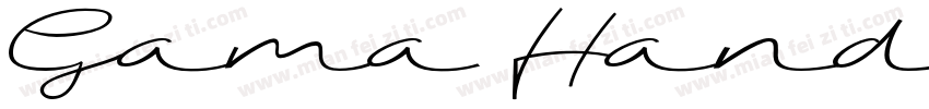 Gama Hand字体转换